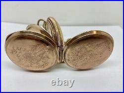 Vintage Hampden Pocket Watch 1548770 Mov't 4845936 Case Runs Needs REPAIR
