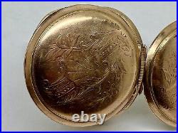 Vintage Hampden Pocket Watch 1548770 Mov't 4845936 Case Runs Needs REPAIR