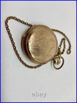 Vintage Hampden Pocket Watch 1548770 Mov't 4845936 Case Runs Needs REPAIR