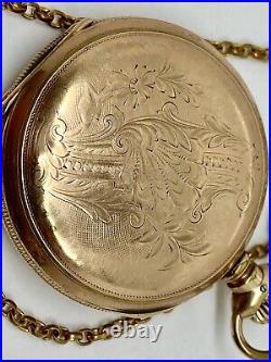 Vintage Hampden Pocket Watch 1548770 Mov't 4845936 Case Runs Needs REPAIR