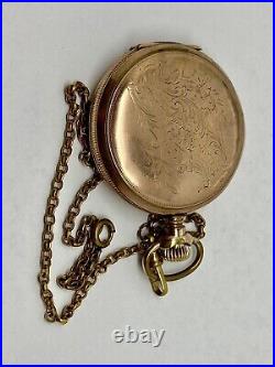 Vintage Hampden Pocket Watch 1548770 Mov't 4845936 Case Runs Needs REPAIR