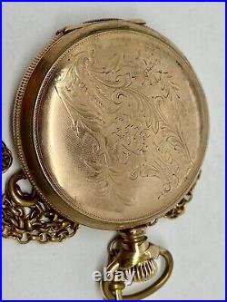 Vintage Hampden Pocket Watch 1548770 Mov't 4845936 Case Runs Needs REPAIR