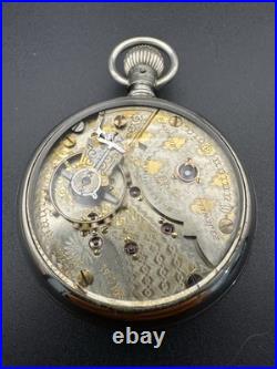 Vintage Hampden Special Railway 18s 23 jewel Display Case Running