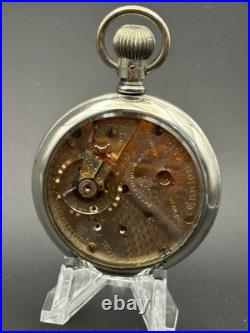 Vintage Hampden Special Railway 18s 23 jewel Display Case Running