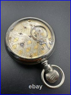 Vintage Hampden Special Railway 18s 23 jewel Display Case Running