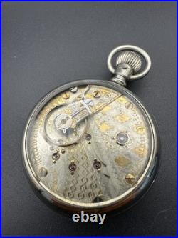 Vintage Hampden Special Railway 18s 23 jewel Display Case Running