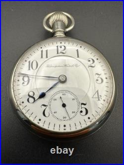 Vintage Hampden Special Railway 18s 23 jewel Display Case Running