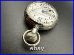 Vintage Hampden Special Railway 18s 23 jewel Display Case Running