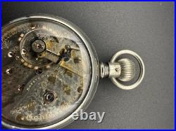 Vintage Hampden Special Railway 18s 23 jewel Display Case Running