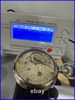 Vintage Hampden Special Railway 18s 23 jewel Display Case Running