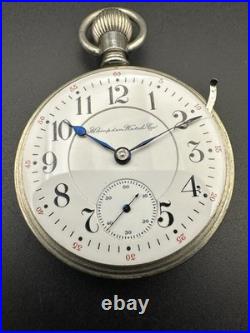 Vintage Hampden Special Railway 18s 23 jewel Display Case Running