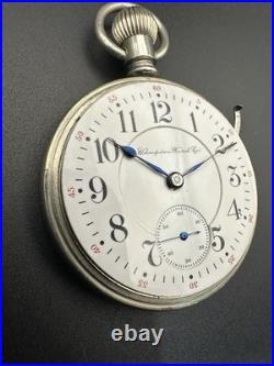 Vintage Hampden Special Railway 18s 23 jewel Display Case Running