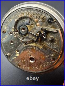 Vintage Hampden Special Railway 18s 23 jewel Display Case Running