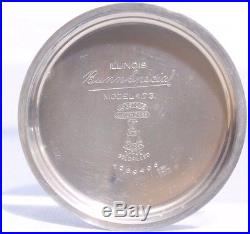 Vintage Illinois 60 Hour Bunn Special 16s 23 Jewels Pocket Watch, 14K GF Case
