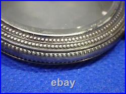 Vintage Illinois W. C. Co Elgin Pocket Watch Case Sterling with Beaded Edges 48 mm