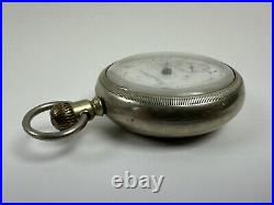 Vintage Illinois Watch Co Dueber Coin Silver Pocket Watch Case Geo Washington