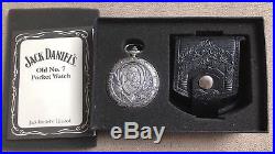 Vintage Jack Daniels Old No. 7 Pocket Watch withLeather Case VERY NICE