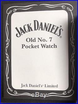 Vintage Jack Daniels Old No. 7 Pocket Watch withLeather Case VERY NICE