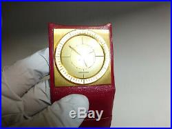 Vintage Jaeger Lecoultre Pocket Alarm Travel Pocket Watch / Clock & Leather Case