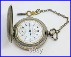 Vintage K Serkisoff & Co Constantinople 800 Silver Billodes Key Pocket Watch