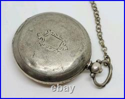 Vintage K Serkisoff & Co Constantinople 800 Silver Billodes Key Pocket Watch