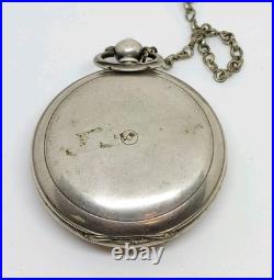 Vintage K Serkisoff & Co Constantinople 800 Silver Billodes Key Pocket Watch