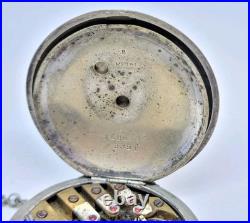 Vintage K Serkisoff & Co Constantinople 800 Silver Billodes Key Pocket Watch