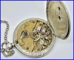 Vintage K Serkisoff & Co Constantinople 800 Silver Billodes Key Pocket Watch