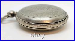 Vintage K Serkisoff & Co Constantinople 800 Silver Billodes Key Pocket Watch