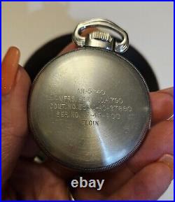 Vintage Key Stone Elgin- CASE, CARRYING, NAVIGATION-US ARMY A. C. POCKET WATCH