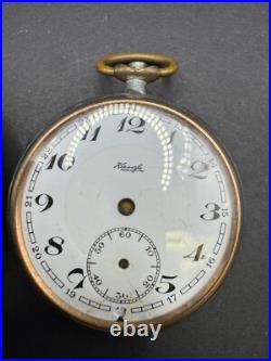 Vintage Kienzle Pocket Watch 6 Rubis & Silver Coin Pocket Watch Case