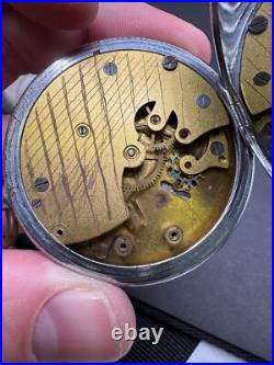 Vintage Kienzle Pocket Watch 6 Rubis & Silver Coin Pocket Watch Case