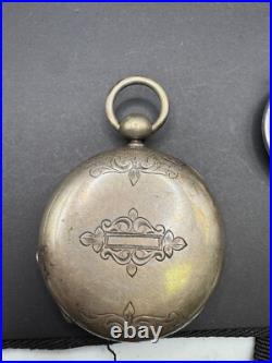Vintage Kienzle Pocket Watch 6 Rubis & Silver Coin Pocket Watch Case