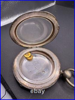Vintage Kienzle Pocket Watch 6 Rubis & Silver Coin Pocket Watch Case