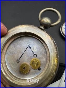 Vintage Kienzle Pocket Watch 6 Rubis & Silver Coin Pocket Watch Case
