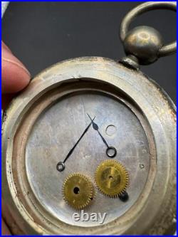Vintage Kienzle Pocket Watch 6 Rubis & Silver Coin Pocket Watch Case