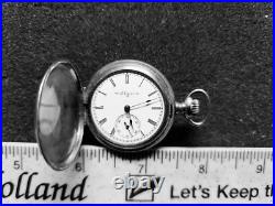 Vintage Ladies Elgin Pocketwatch Hunters Case Floral Engraved Parts Or Repair