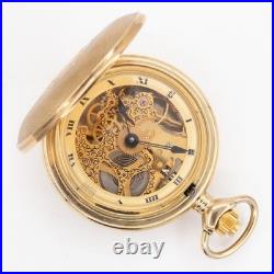 Vintage Likely Bucherer Skeleton Skeletonized Pocket Watch, Keeps Time