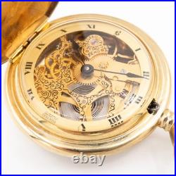 Vintage Likely Bucherer Skeleton Skeletonized Pocket Watch, Keeps Time