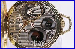 Vintage Lord Elgin 19j 14K Solid Gold Case OF Pocket Watch Original Box Minty