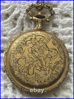 Vintage Manfred Pocket Watch 1 Jewel Hunter Case Swiss Made Box Certificate