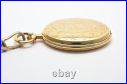 Vintage N MINT Tissot 399.215 Gold White Small Second 38mm Pocket Watch JAPAN
