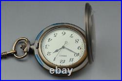 Vintage Near MINT Seiko Pocket Watch 7N21-0A10 Gold Quartz JDM From JAPAN
