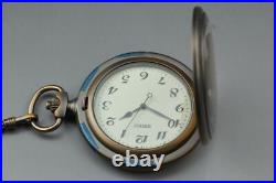 Vintage Near MINT Seiko Pocket Watch 7N21-0A10 Gold Quartz JDM From JAPAN