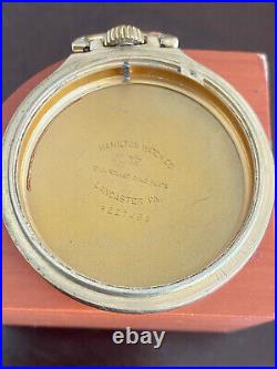 Vintage Nice 16 Size Hamilton Pocket Watch Case, Model 16, B. O. C, Lever Set