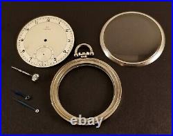 Vintage OMEGA Pocket Watch Case With Dial, Crown & Hands 46mm Diameter