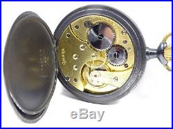 Vintage Omega 15 Jewel Manual Wind Pocket Watch + Gun Metal Case (Serviced)