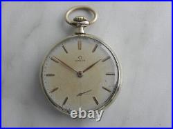 Vintage Omega pocket watch gold plated case 1960 Cal 161 47mm