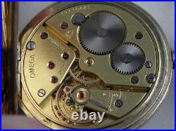 Vintage Omega pocket watch gold plated case 1960 Cal 161 47mm