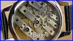 Vintage Patek Philippe Pocket Watch Key Wind In Custom Stainless Steel Case